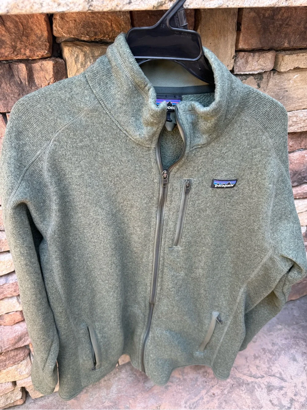 Patagonia Men’s Olive Green Zip-Up Better Sweater